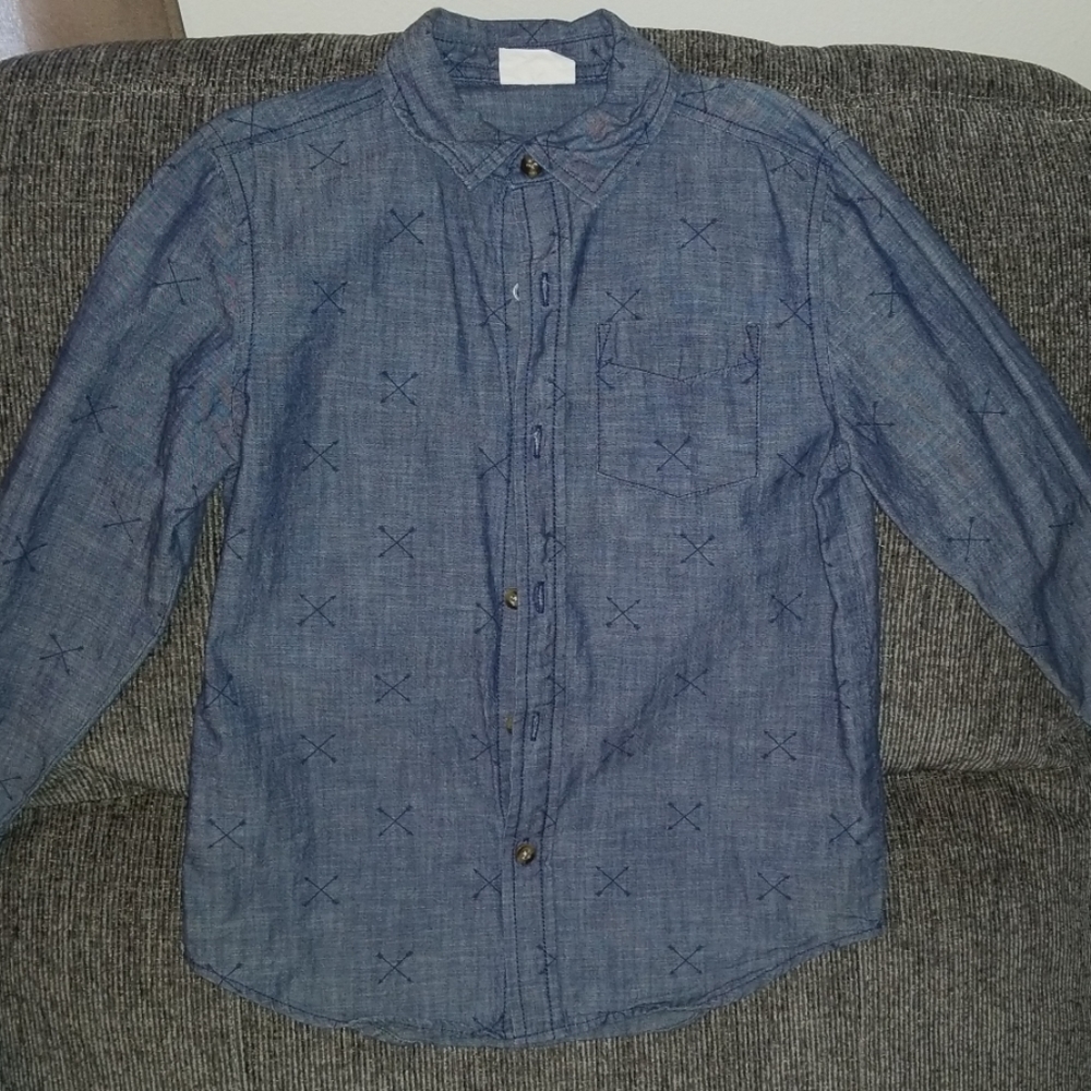 Jean long sleeve boys shirt